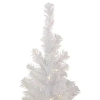 Northlight Rockport White Artificial  Clear Lights 4 Foot Pre-Lit Pine Christmas Tree