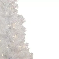 Northlight Rockport White Artificial  Clear Lights 4 Foot Pre-Lit Pine Christmas Tree