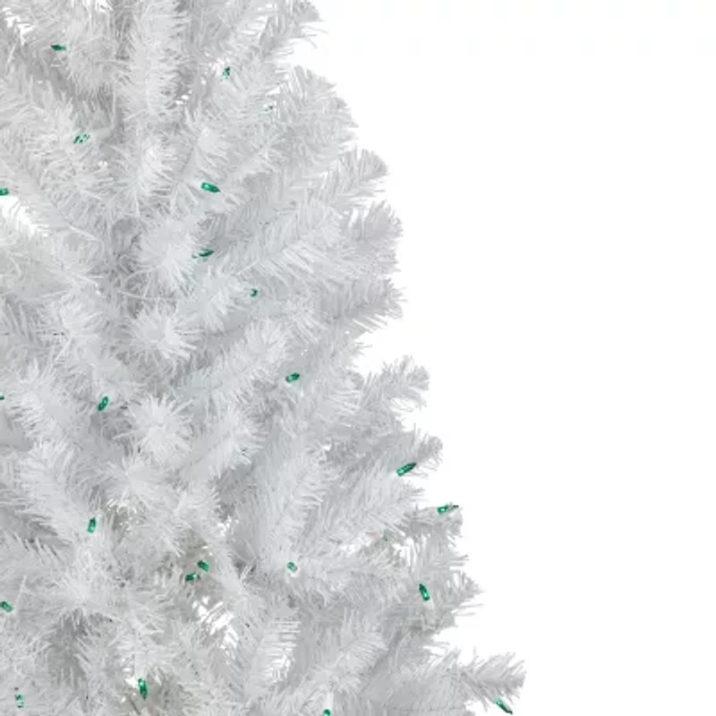 Northlight White Artificial  Green Lights 4 Foot Pre-Lit Christmas Tree