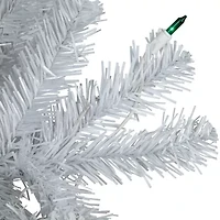 Northlight White Artificial  Green Lights 4 Foot Pre-Lit Christmas Tree