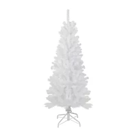Northlight White Georgian Artificial Pencil  Unlit 4 1/2 Foot Pine Christmas Tree