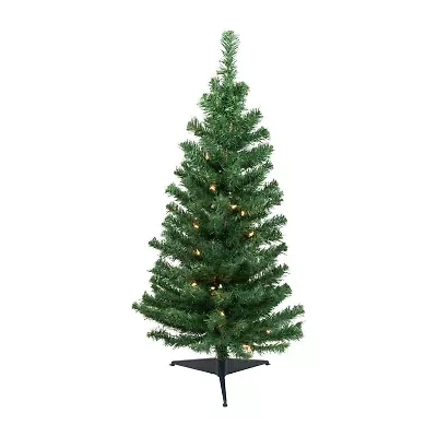 Northlight Green Medium Niagara Artificial Clear Lights 3 Foot Pre-Lit Pine Christmas Tree
