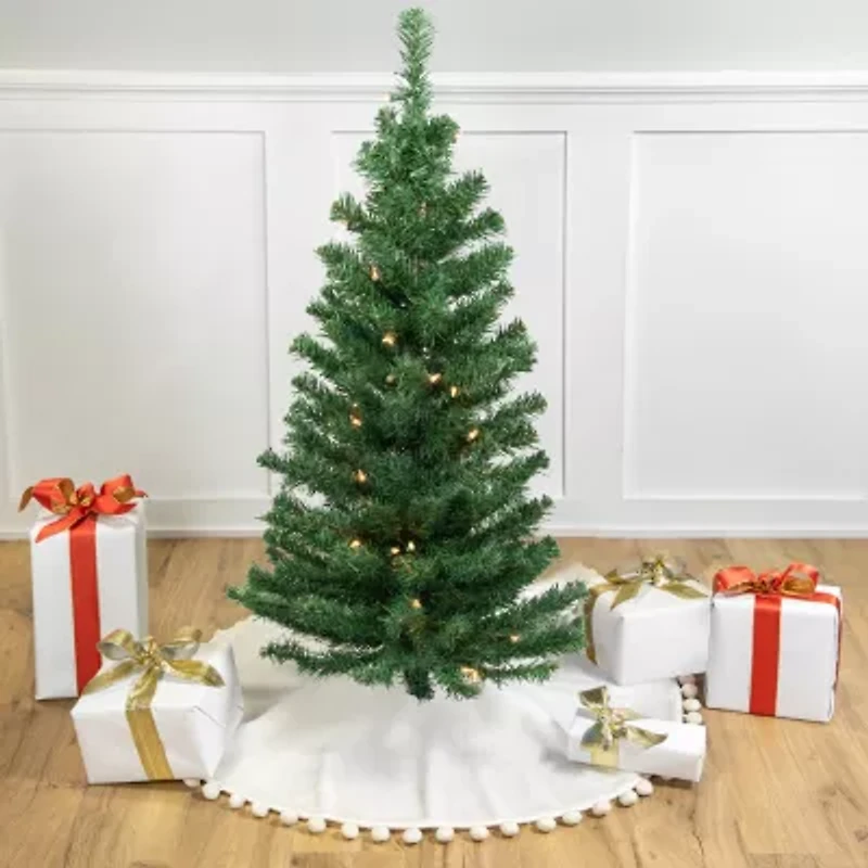 Northlight Green Medium Niagara Artificial Clear Lights 3 Foot Pre-Lit Pine Christmas Tree