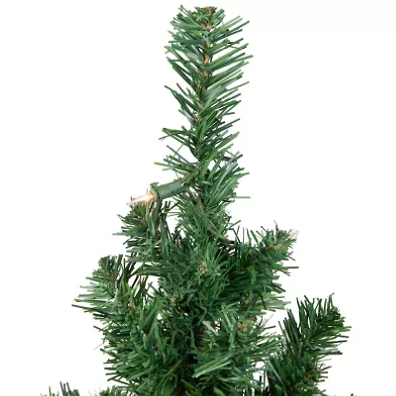 Northlight Green Medium Niagara Artificial Clear Lights 3 Foot Pre-Lit Pine Christmas Tree