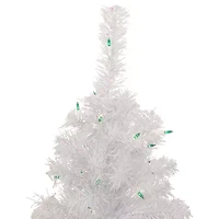 Northlight Lighted Rockport White Artificial  Green Lights 2 Foot Pre-Lit Pine Christmas Tree