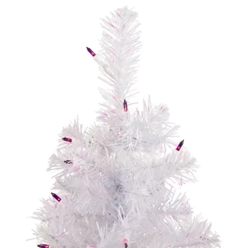 Northlight Rockport White Artificial Lights 2 Foot Pre-Lit Pine Christmas Tree