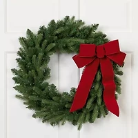 Frasier Fir Artificial Christmas Wreath - 24-Inch  Unlit