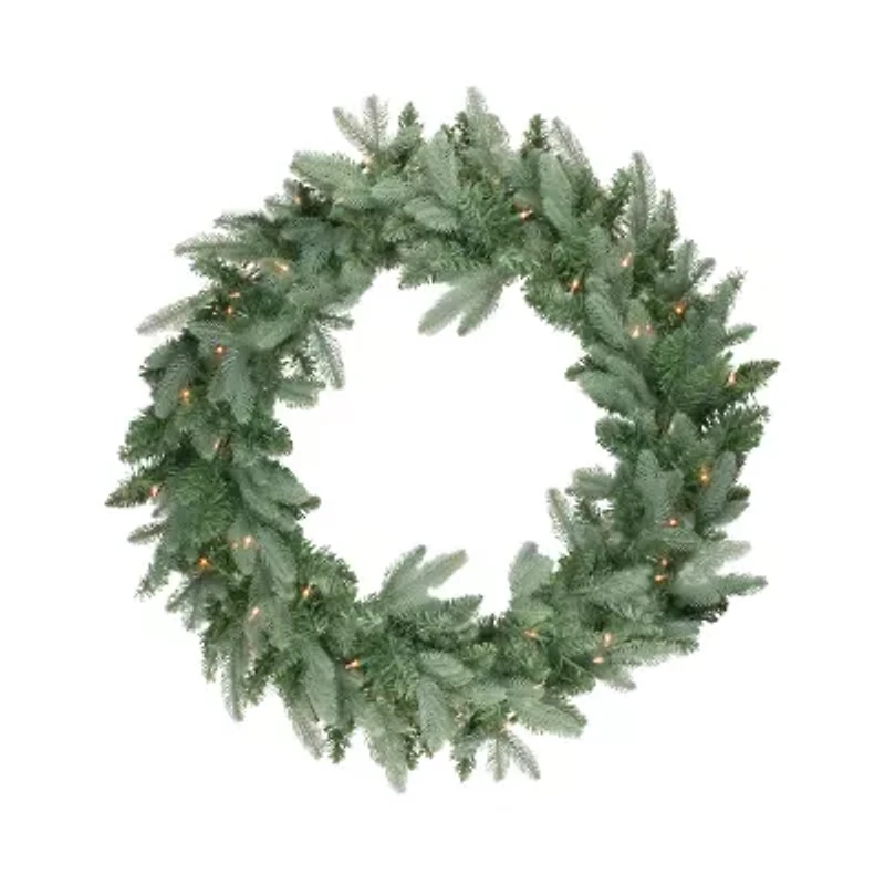 Pre-Lit Washington Frasier Fir Artificial Christmas Wreath - 48-Inch Clear Lights