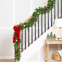 9' x 12'' Pre-Lit Washington Frasier Fir Artificial Christmas Garland - Clear Lights
