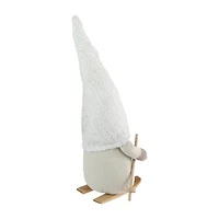 Northlight 12in Winter Ski  With Snowflake Hat Christmas Tabletop Decoration Christmas Gnome