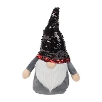 Northlight 11in Standing  Christmas Decoration With Red Flip Sequin Hat Christmas Gnome