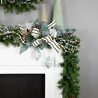 9' x 12'' Pre-Lit Dakota Red Pine Artificial Christmas Garland - Clear Dura-Lit Lights