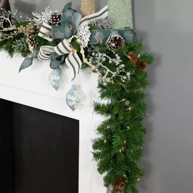 9' x 12'' Pre-Lit Dakota Red Pine Artificial Christmas Garland - Clear Dura-Lit Lights