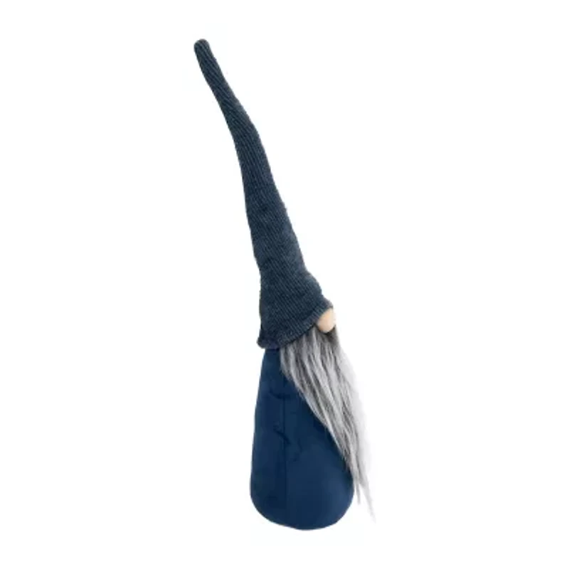 Northlight 19in Navy Blue Standing Christmas  Tabletop Decoration Christmas Gnome