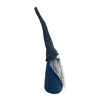 Northlight 19in Navy Blue Standing Christmas  Tabletop Decoration Christmas Gnome