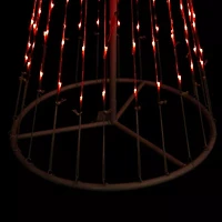 Northlight 4ft Red Led Lighted Tree Show Cone Christmas Yard Art
