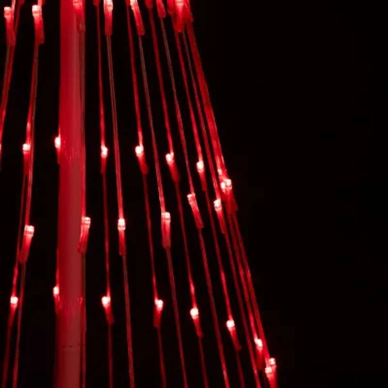 Northlight 4ft Red Led Lighted Tree Show Cone Christmas Yard Art