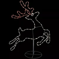 Northlight 36in Lighted Running Reindeer Silhouette Decor Christmas Yard Art