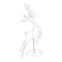 Northlight 36in Lighted Running Reindeer Silhouette Decor Christmas Yard Art
