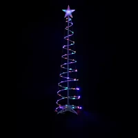 Northlight 6ft Led Lighted Spiral Cone Tree  Multi Lights Christmas Yard Art