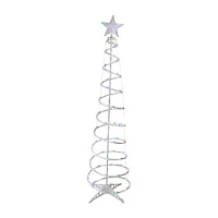 Northlight 6ft Led Lighted Spiral Cone Tree  Multi Lights Christmas Yard Art