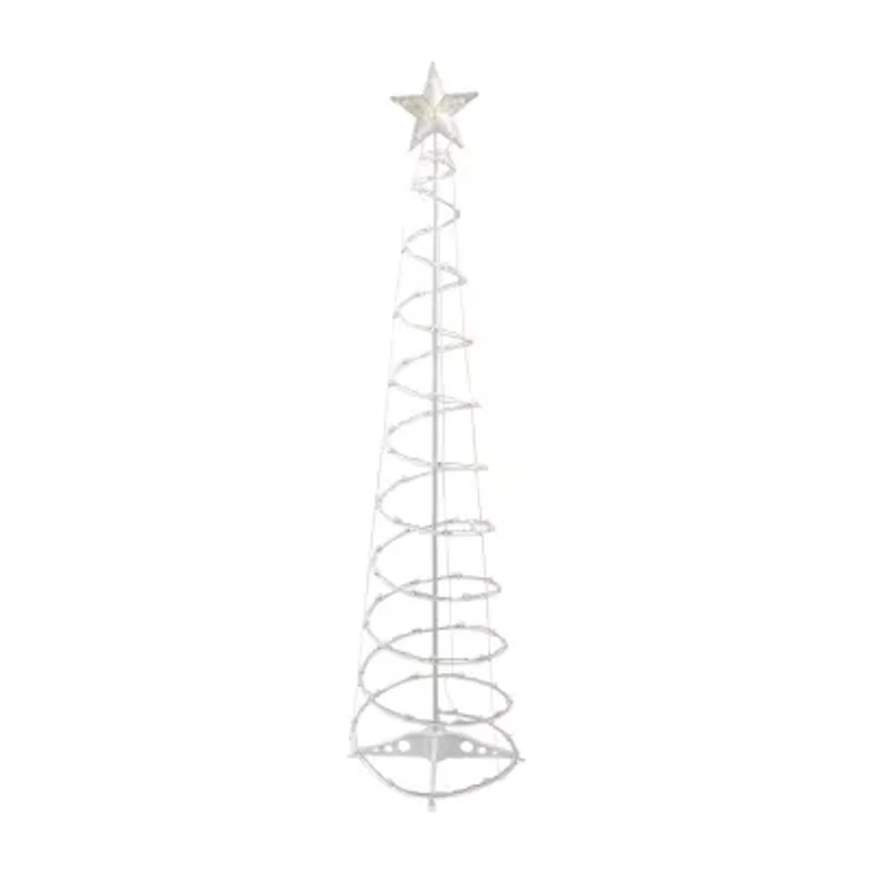 Northlight 6ft Led Lighted Spiral Cone Tree  Warm White Lights Christmas Yard Art