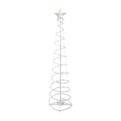Northlight 6ft Led Lighted Spiral Cone Tree  Warm White Lights Christmas Yard Art