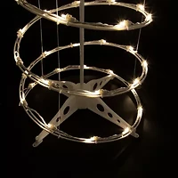 Northlight 6ft Led Lighted Spiral Cone Tree  Warm White Lights Christmas Yard Art