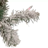 Northlight Medium Heavily Artificial  Multicolor Lights 4 1/2 Foot Pre-Lit Pine Christmas Tree