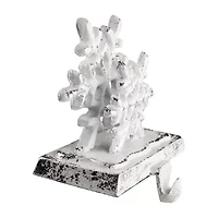 Northlight 12.5in Silver Snowflake 3-pc. Christmas Stocking Holder