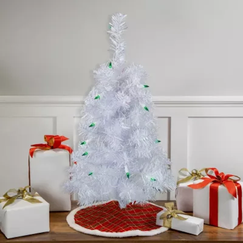 Northlight Slim White Artificial Green Lights 2 Foot Pre-Lit Christmas Tree