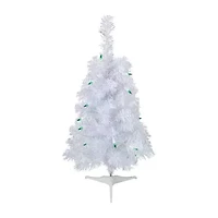 Northlight Slim White Artificial Green Lights 2 Foot Pre-Lit Christmas Tree