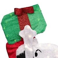 Northlight 32in Lighted Peanuts Snoopy With Present Christmas Yard Art