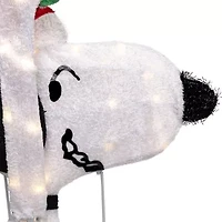 Northlight 32in Lighted Peanuts Snoopy With Present Christmas Yard Art