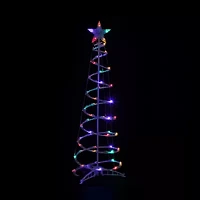 Northlight 4ft Led Lighted Spiral Cone Tree  Multi Lights Christmas Yard Art