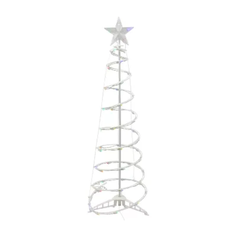 Northlight 4ft Led Lighted Spiral Cone Tree  Multi Lights Christmas Yard Art