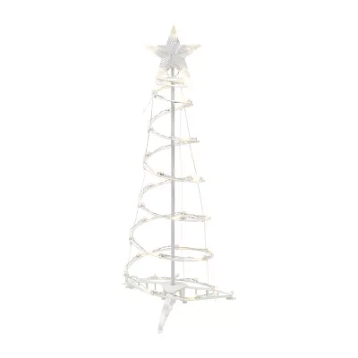 Northlight 3ft Led Lighted Spiral Cone Tree  Warm White Lights Christmas Yard Art