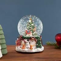Northlight 6.75 In Musical Santa Christmas Snow Globe