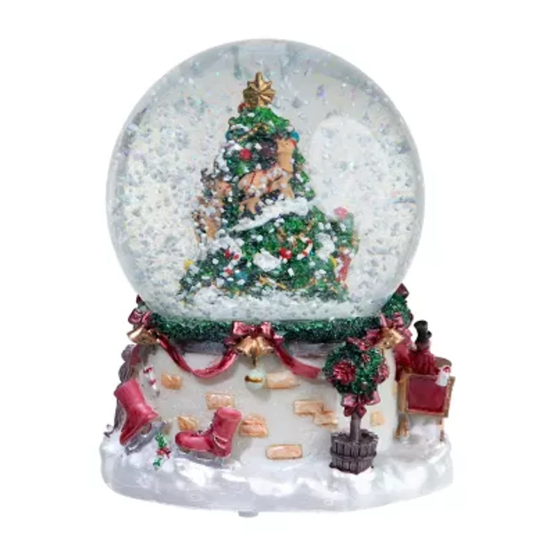 Northlight 6.75 In Musical Santa Christmas Snow Globe