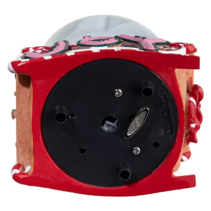 Northlight 5.25in Musical Injoyin Snowmen And Gingerbread Sleigh Christmas Christmas Snow Globe