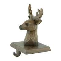 Northlight Brown Reindeer Head 5.75in 2-pc. Christmas Stocking Holder