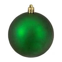 32ct Xmas Green Shatterproof 4-Finish Christmas Ball Ornaments 3.25'' (80mm)