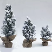 Northlight Mini Flocked Pine 1 1/2 Feet Pine Christmas Tree