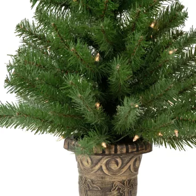 Northlight Prelit Entryway Set 3 Foot Pre-Lit Spruce Christmas Tree