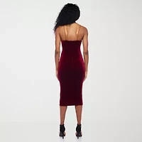 B. Smart Womens Sleeveless Midi Juniors Bodycon Dress
