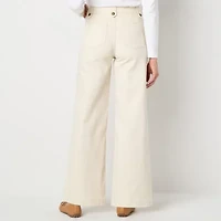 St. John's Bay Womens Tall High Rise Wide Leg Jean