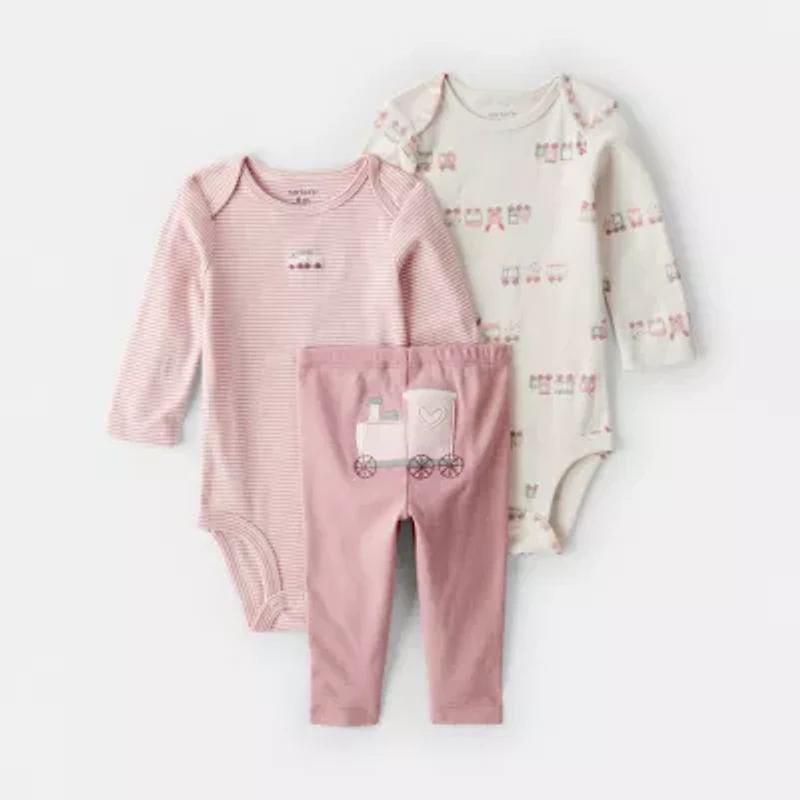 Carter's Baby Girls 3-pc. Pant Set