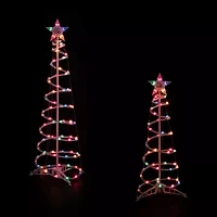 Northlight Lighted Spiral Cone Foot Pre-Lit Christmas Tree
