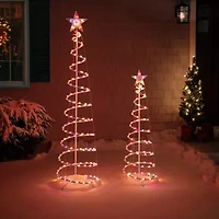 Northlight Lighted Spiral Cone Foot Pre-Lit Christmas Tree