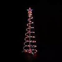 Northlight Lighted Spiral Cone Foot Pre-Lit Christmas Tree